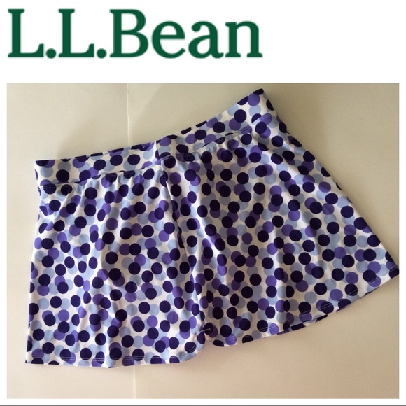 L.L. Bean Other - L.L. BEAN POLKA DOT SWIM SKIRT SIZE 12